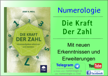 Numerologie  Die Kraft  Der Zahl  Mit neuen Erkenntnissen und Erweiterungen  Telegram a new are of messaging zu finden unter: numerologie.cc oder: numerologie.cc Chat